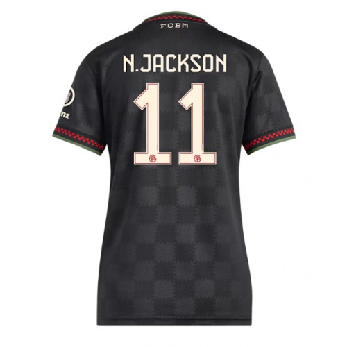 Stroje piłkarskie Bayern Munich Nicolas Jackson #11 Koszulka Trzeciej dla damskie 2025-26 Krótki Rękaw